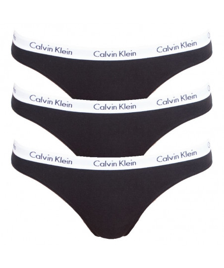 Γυναικείο String 3pk Calvin Klein QD3587E 001