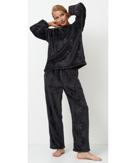 Γυναικεία Πιτζάμα Fleace Aruelle Becky Set Dark Grey